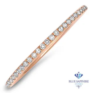 0.20ctw Half-Eternity Diamond Ring in 14K Rose Gold