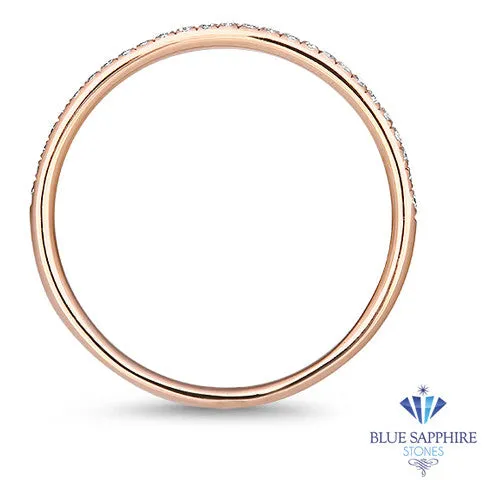 0.20ctw Half-Eternity Diamond Ring in 14K Rose Gold