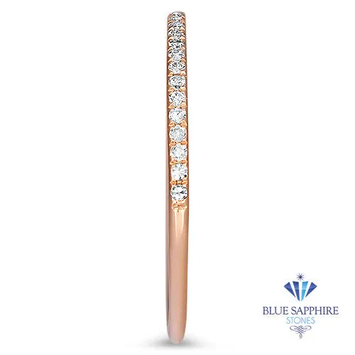 0.20ctw Half-Eternity Diamond Ring in 14K Rose Gold