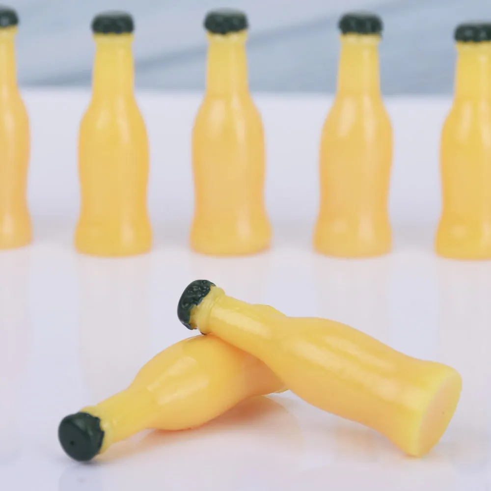 10*29MM Miniature Soda Bottle Cabochons Food Resin Cola Cabochons variety kawaii decoration 10pcs 102510