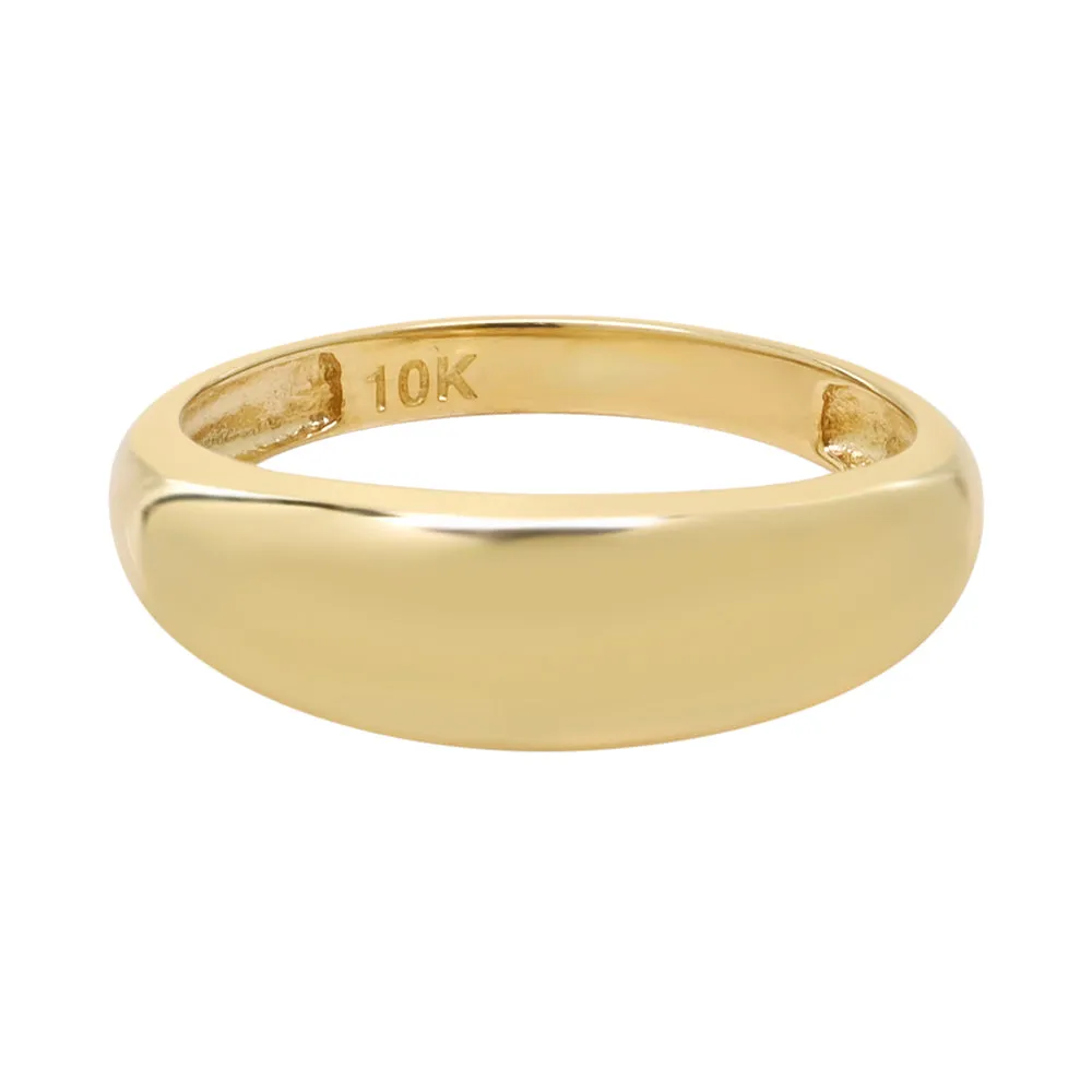 10k Solid Gold Dome Ring