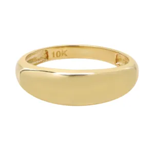 10k Solid Gold Dome Ring