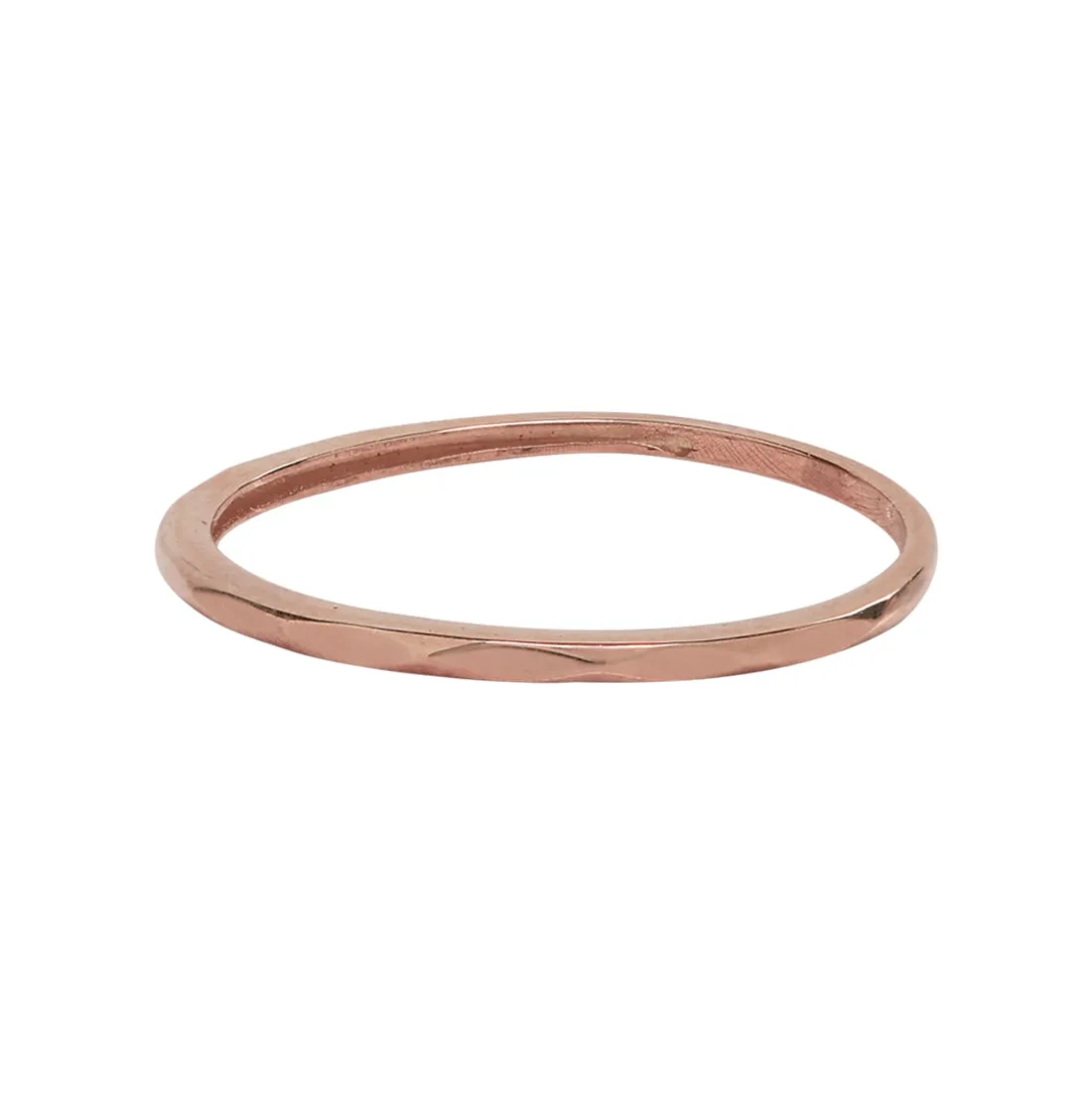 10k Solid Gold Hammered Band