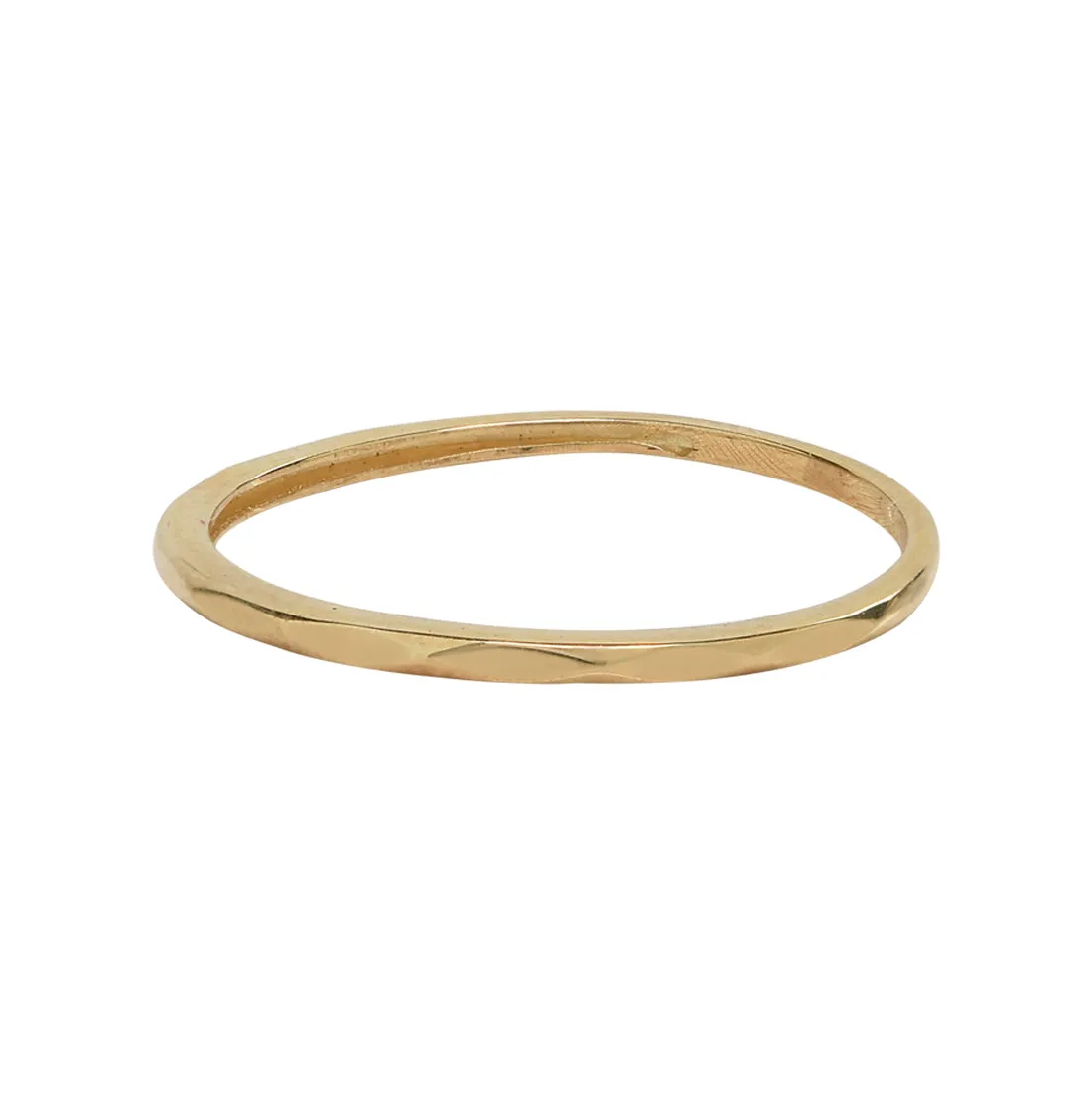 10k Solid Gold Hammered Band