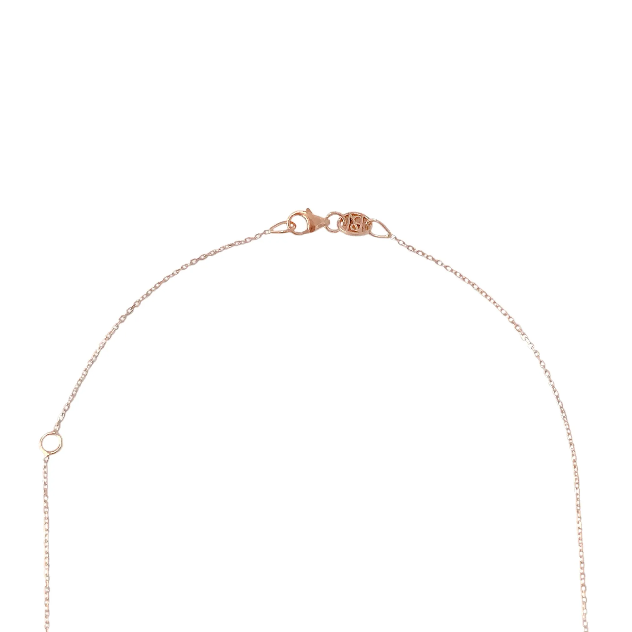 14K Gold Rainbow Gemstone Evil Eye Necklace