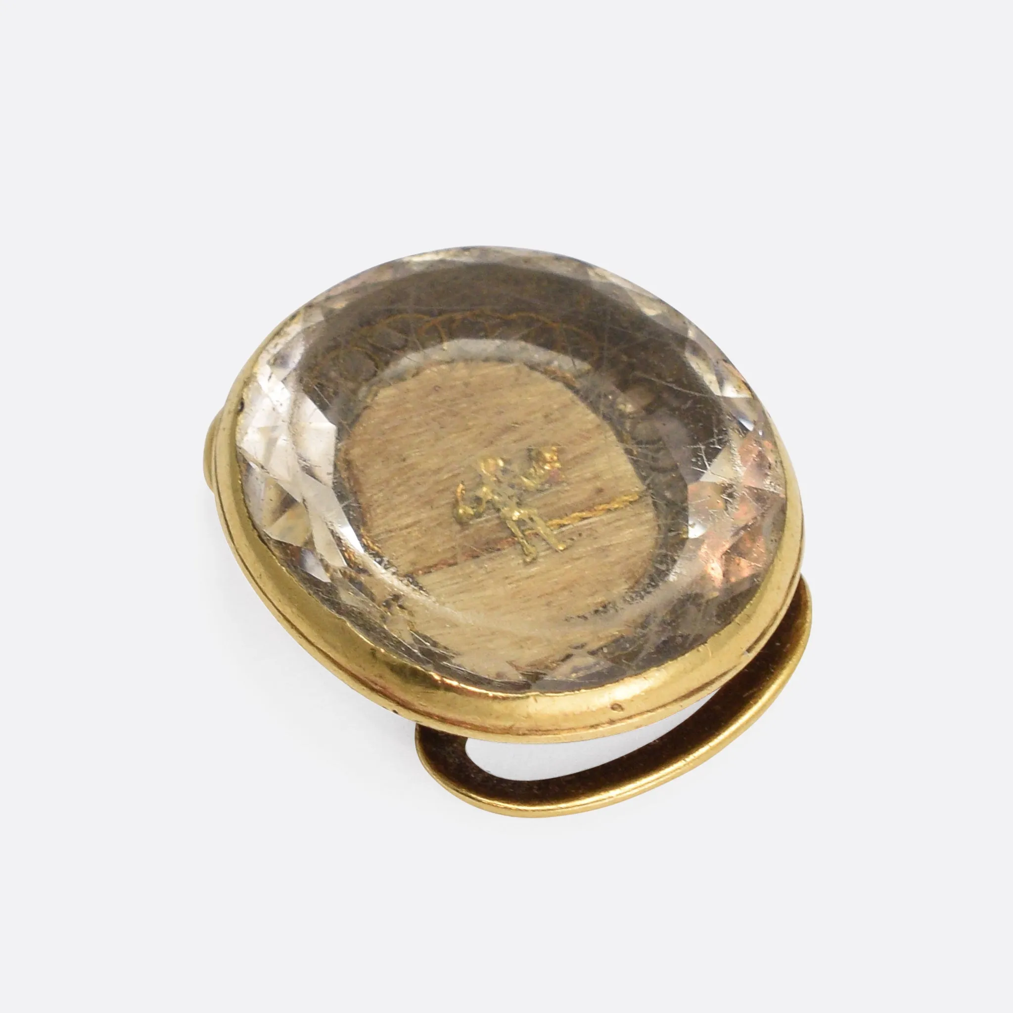 1710s Stuart Crystal "Grim Reaper" Slide
