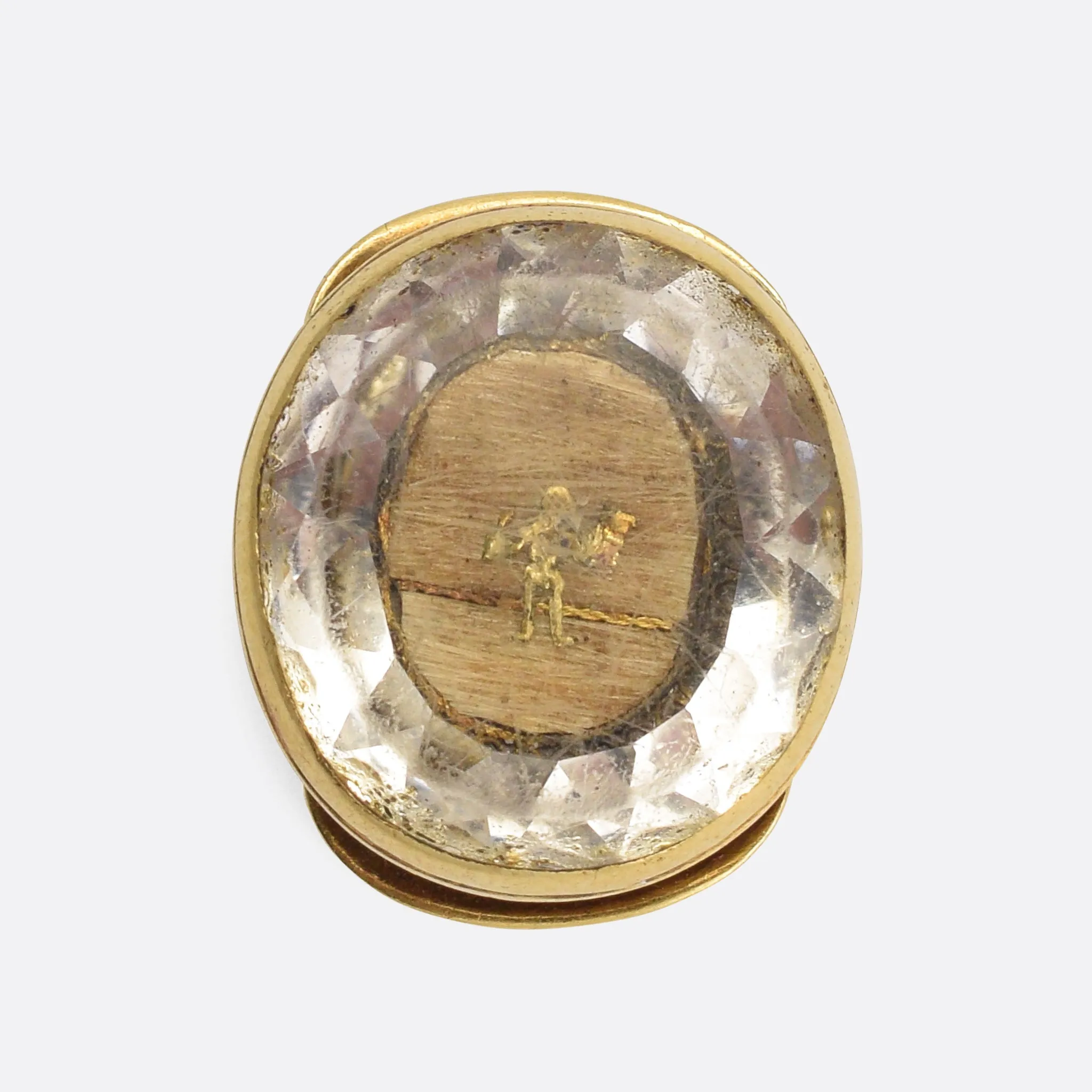 1710s Stuart Crystal "Grim Reaper" Slide