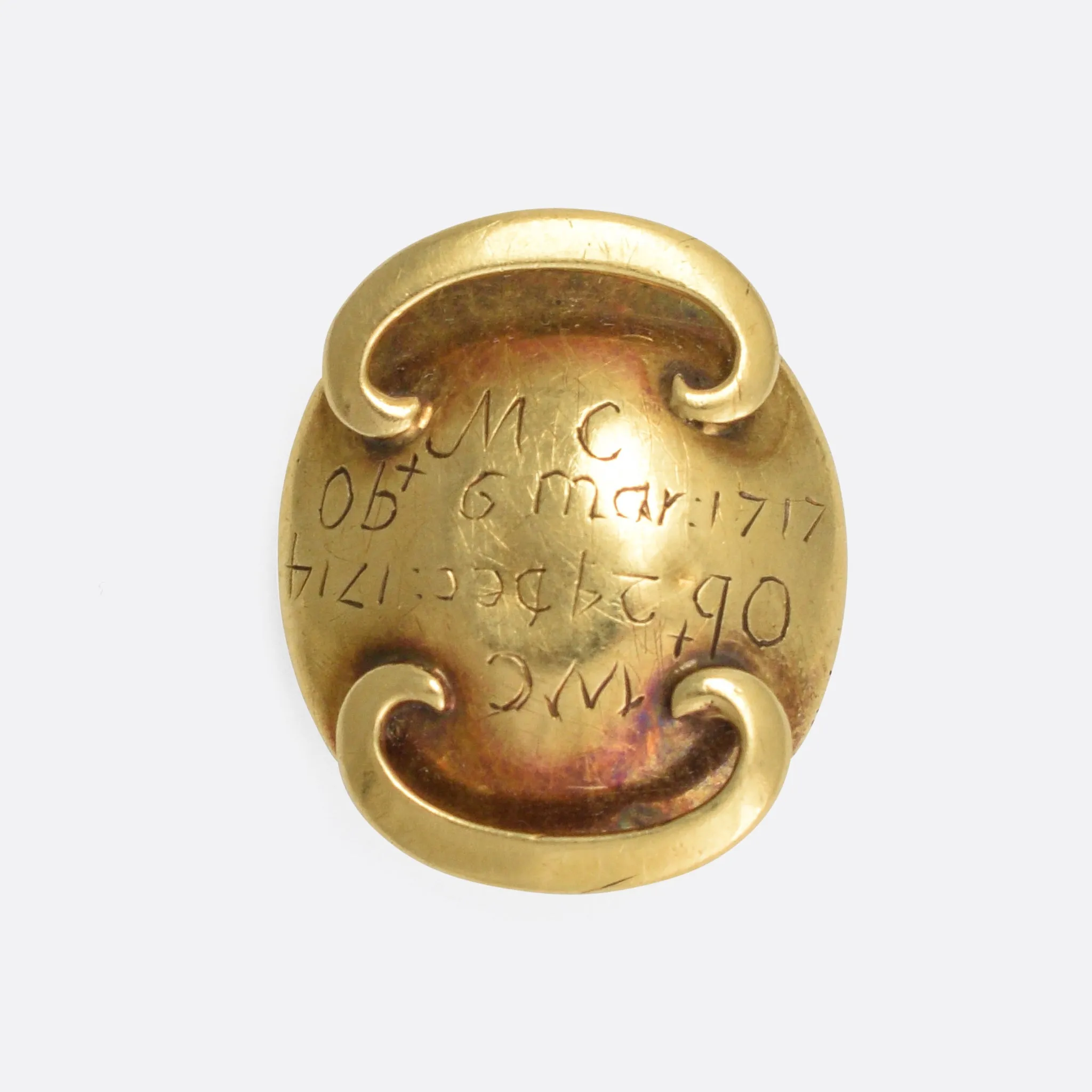 1710s Stuart Crystal "Grim Reaper" Slide