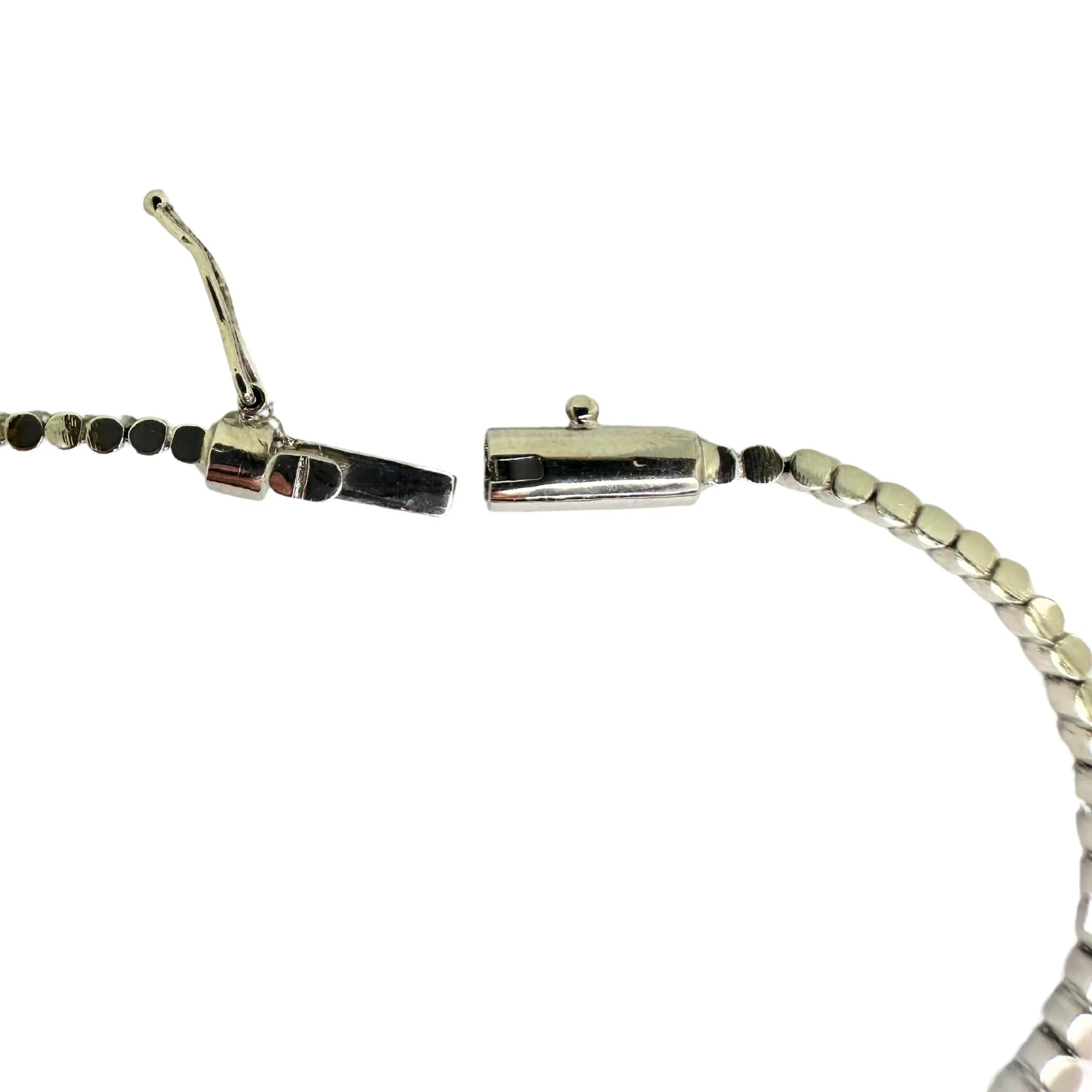 18K Diamond and Pearl Shaped Ruby Necklace