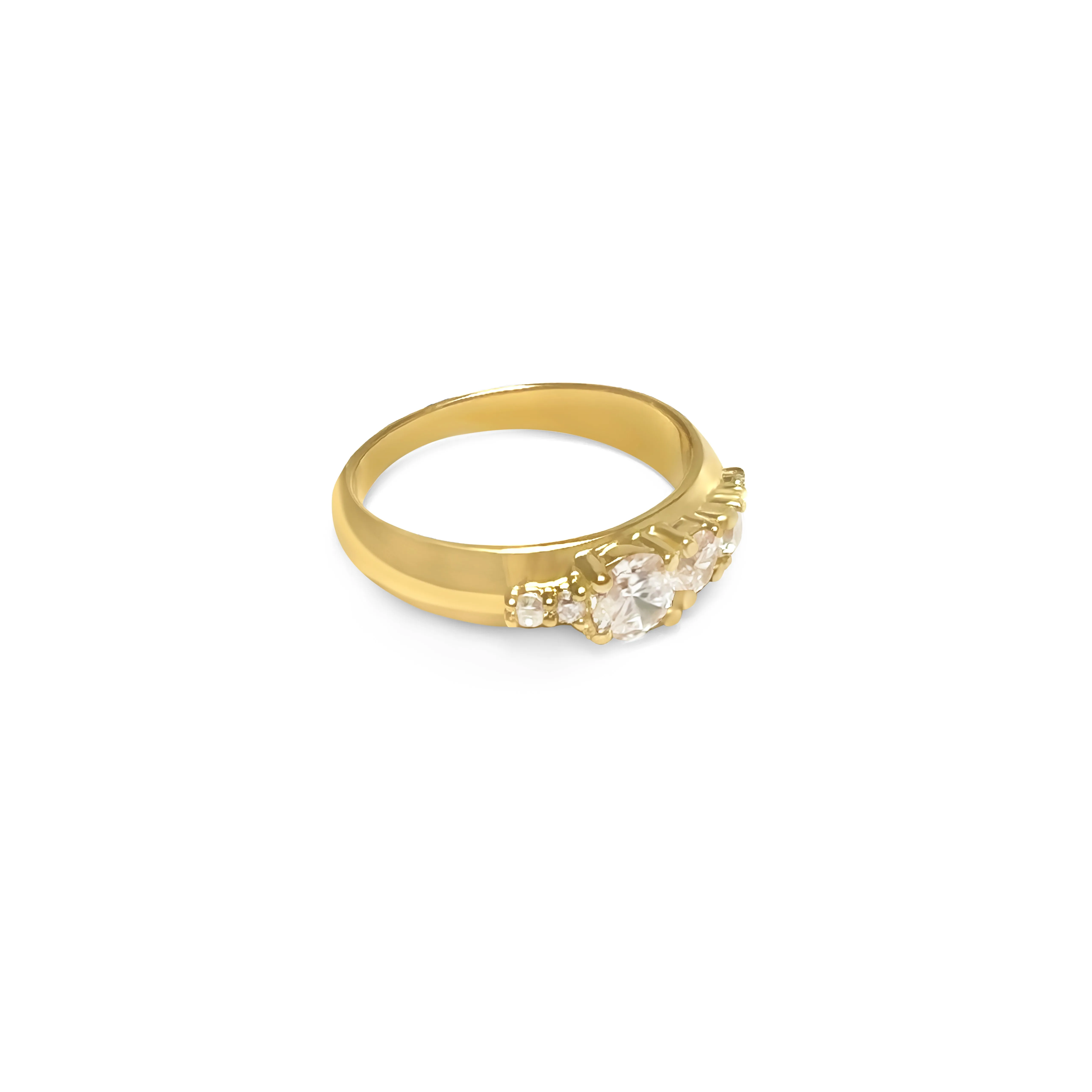 18k Moment Wide Stack Ring