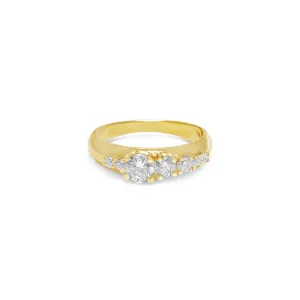 18k Moment Wide Stack Ring