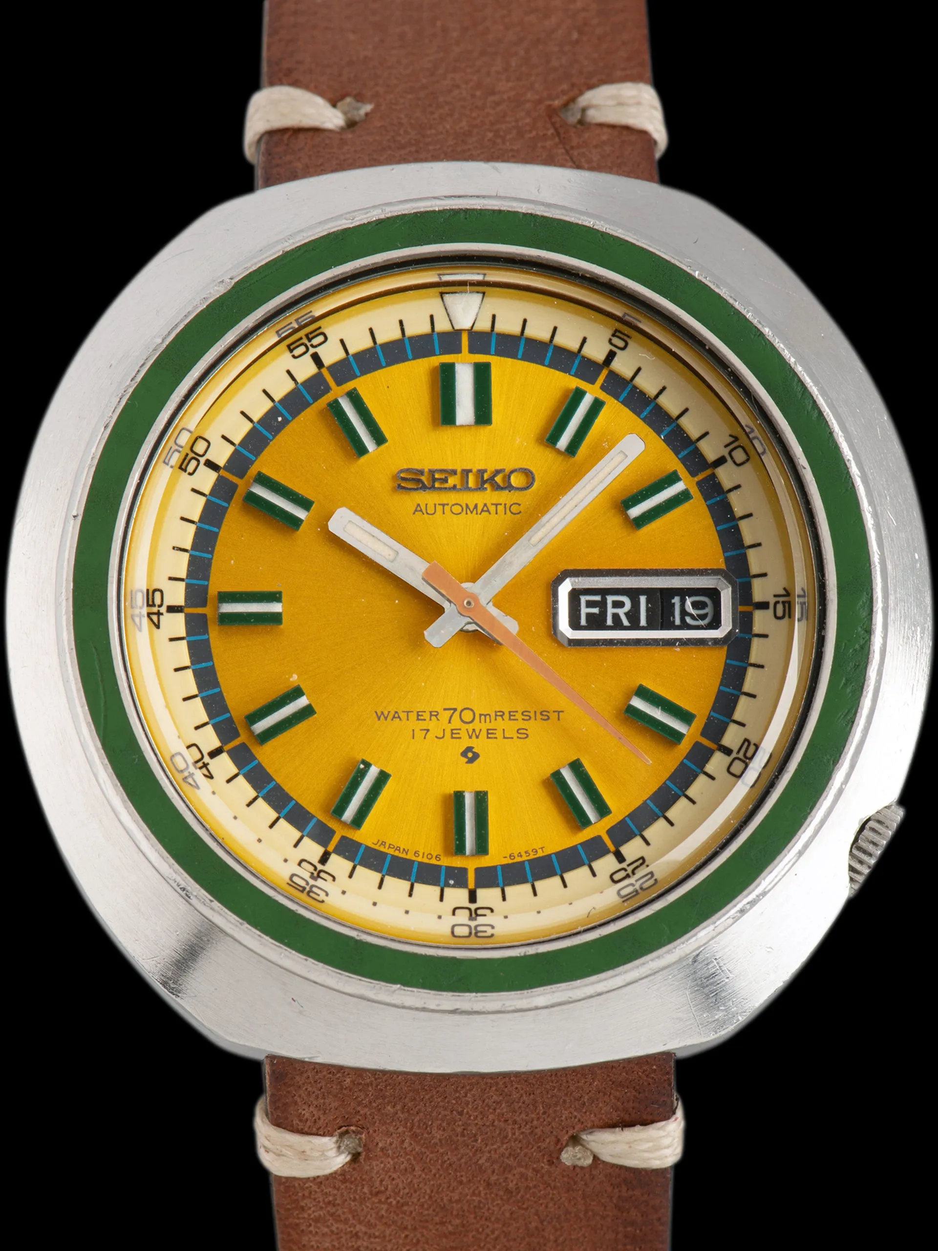 1971 Seiko Automatic Day-Date (Ref. 6106-6439) Gold Dial