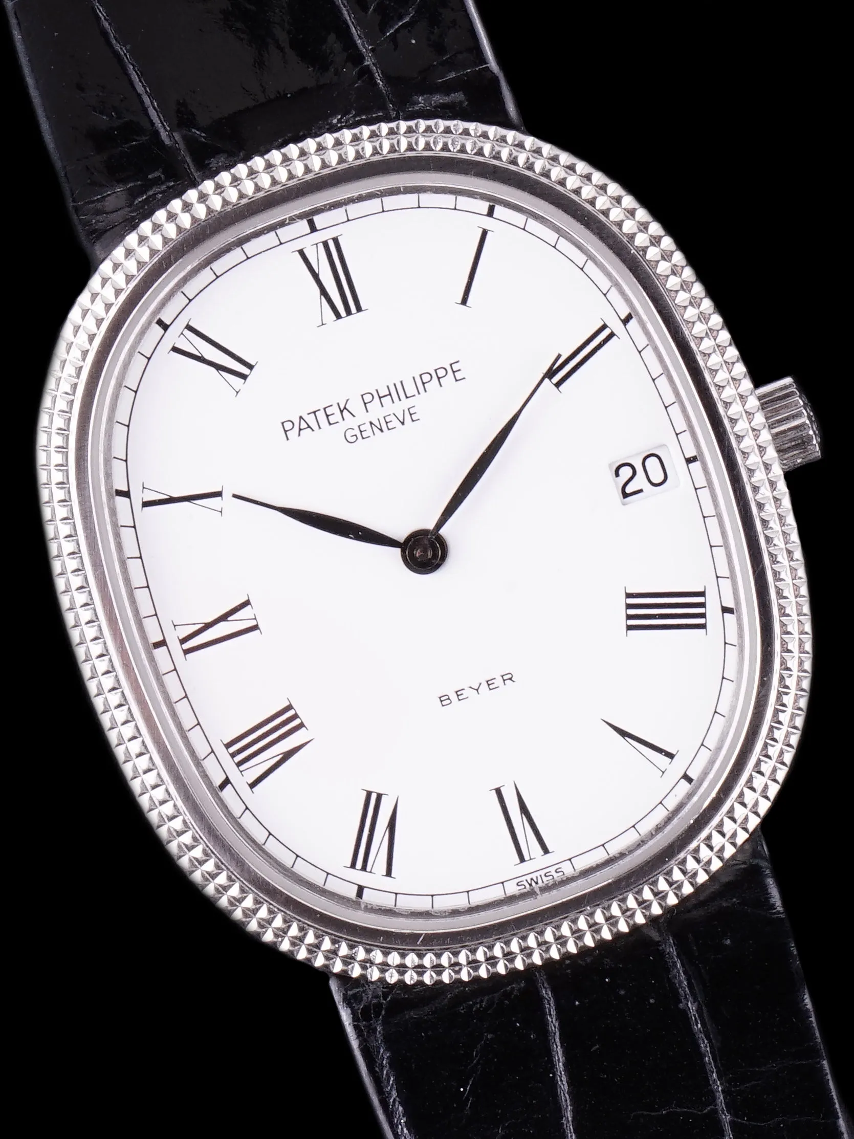 1986 Stainless Steel Patek Philippe Ellipse (Ref. 3931) "Beyer" Cosigned Dial W/ Archive