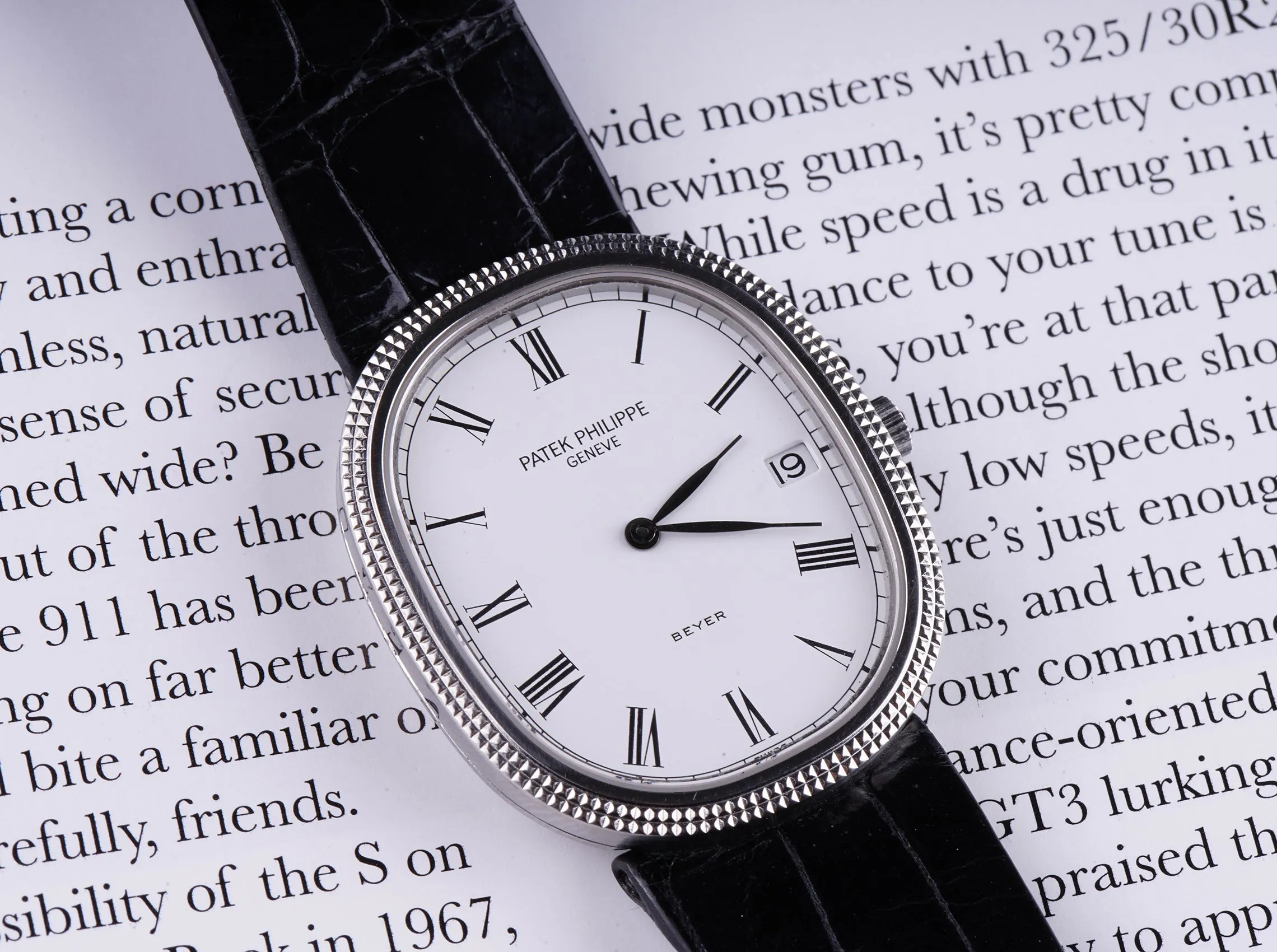 1986 Stainless Steel Patek Philippe Ellipse (Ref. 3931) "Beyer" Cosigned Dial W/ Archive