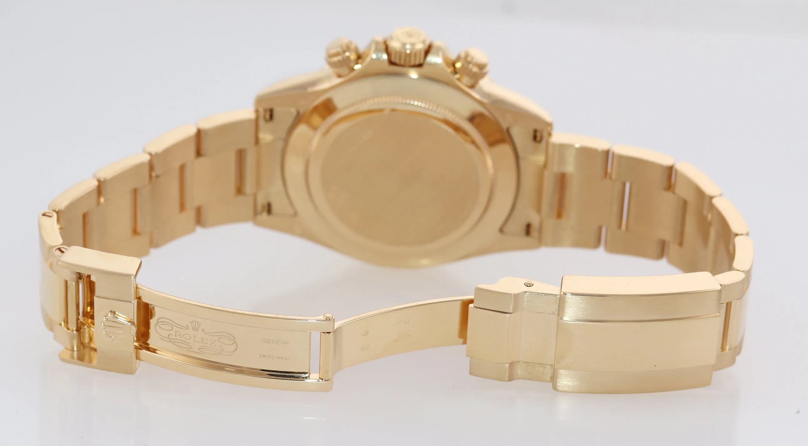2009 PAPERS Rolex Daytona 116528 White Dial New Buckle 18k Gold 40mm Watch Box