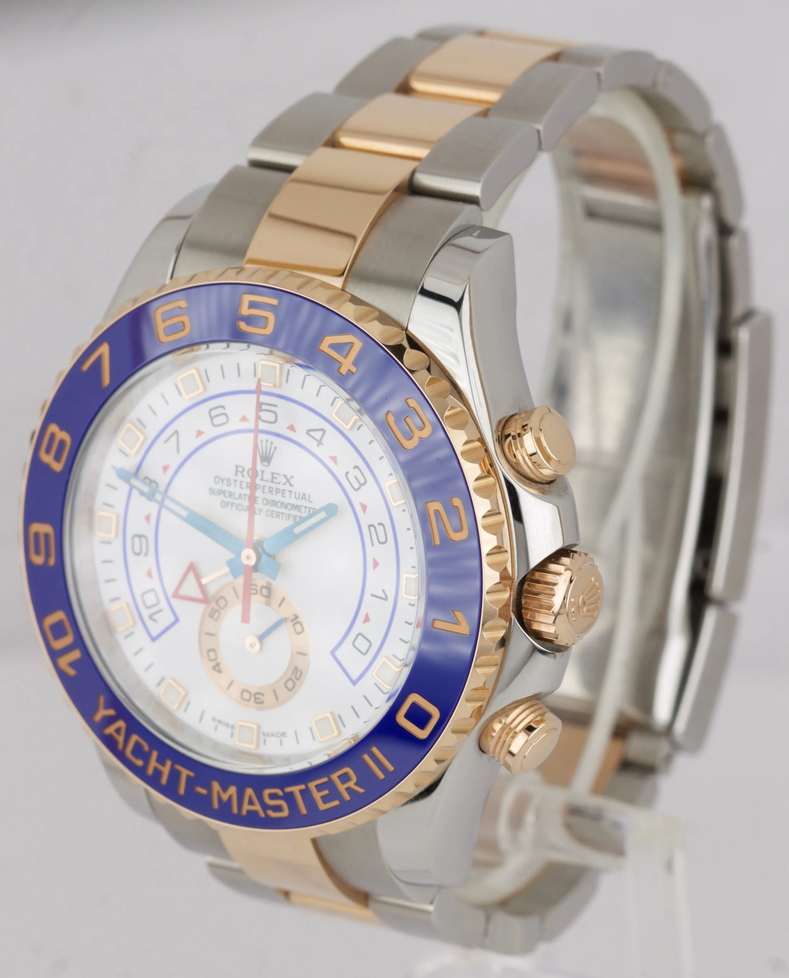 2018 MINT Rolex Yacht-Master II 44mm Two-Tone Rose Gold Ceramic Watch 116681 B P