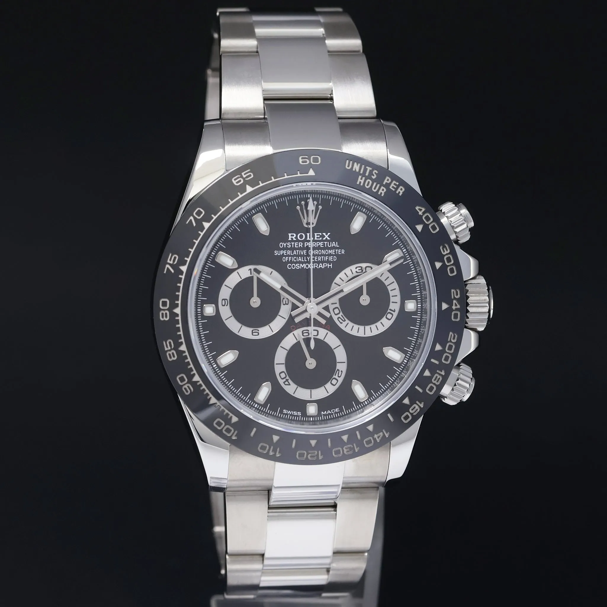 2019 MINT PAPERS Rolex Daytona 116500LN Black Ceramic Steel 40mm Watch Box