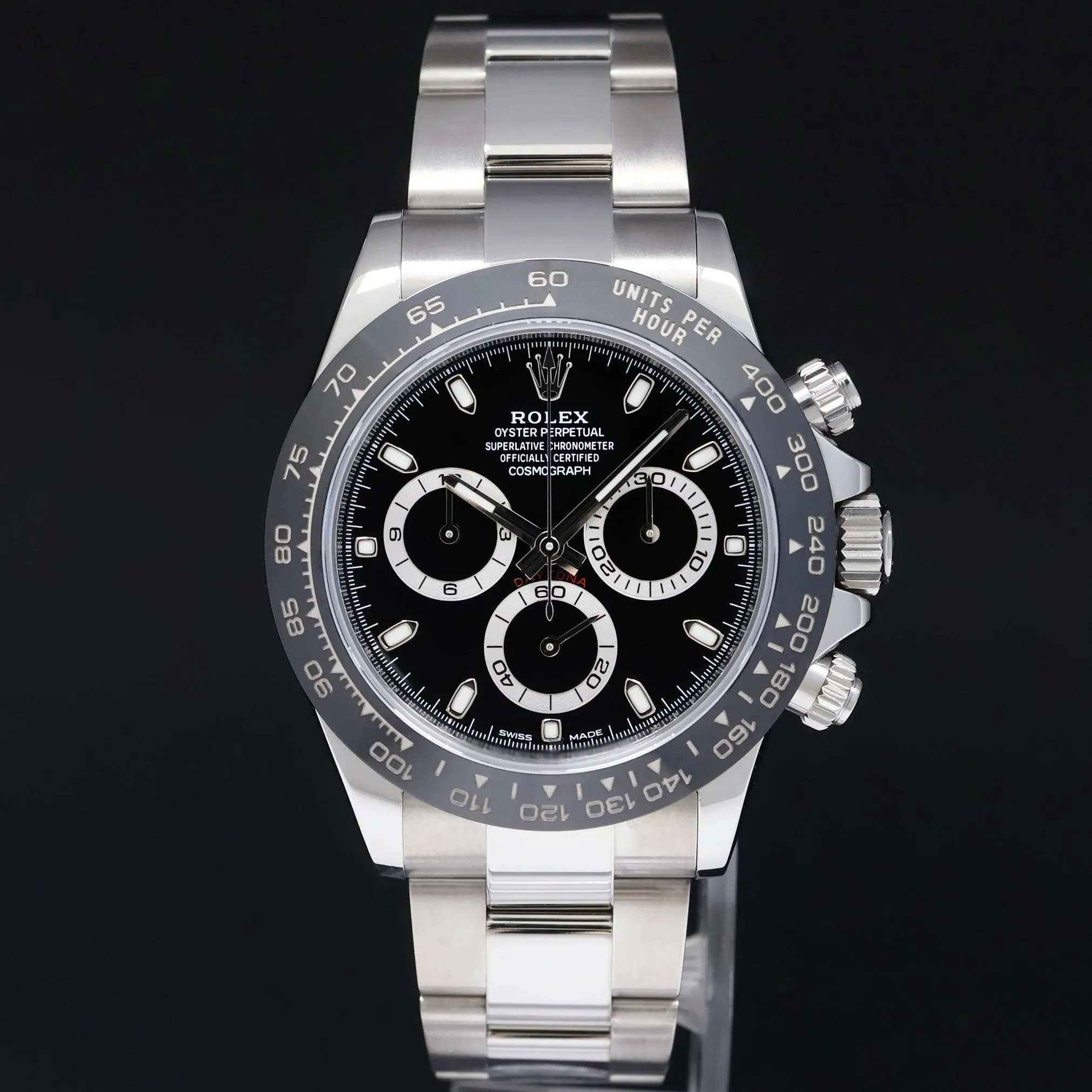 2019 MINT PAPERS Rolex Daytona 116500LN Black Ceramic Steel 40mm Watch Box