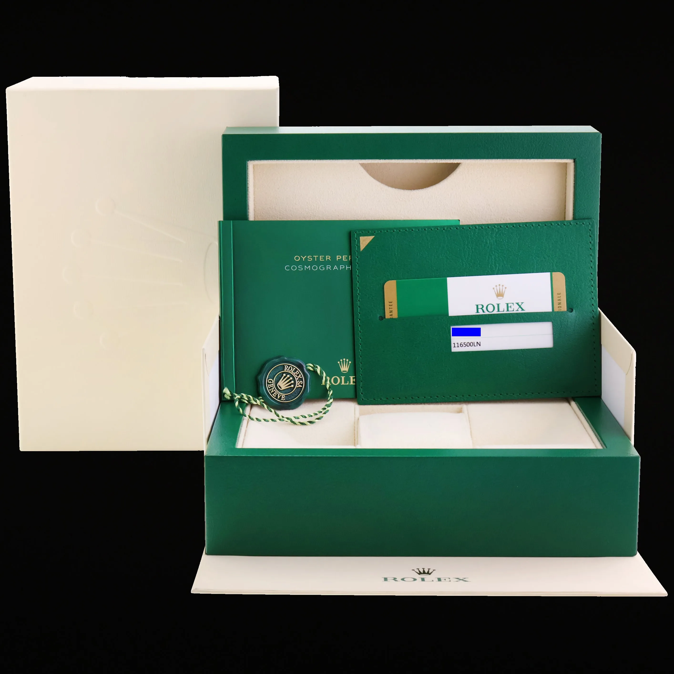 2019 MINT PAPERS Rolex Daytona 116500LN Black Ceramic Steel 40mm Watch Box