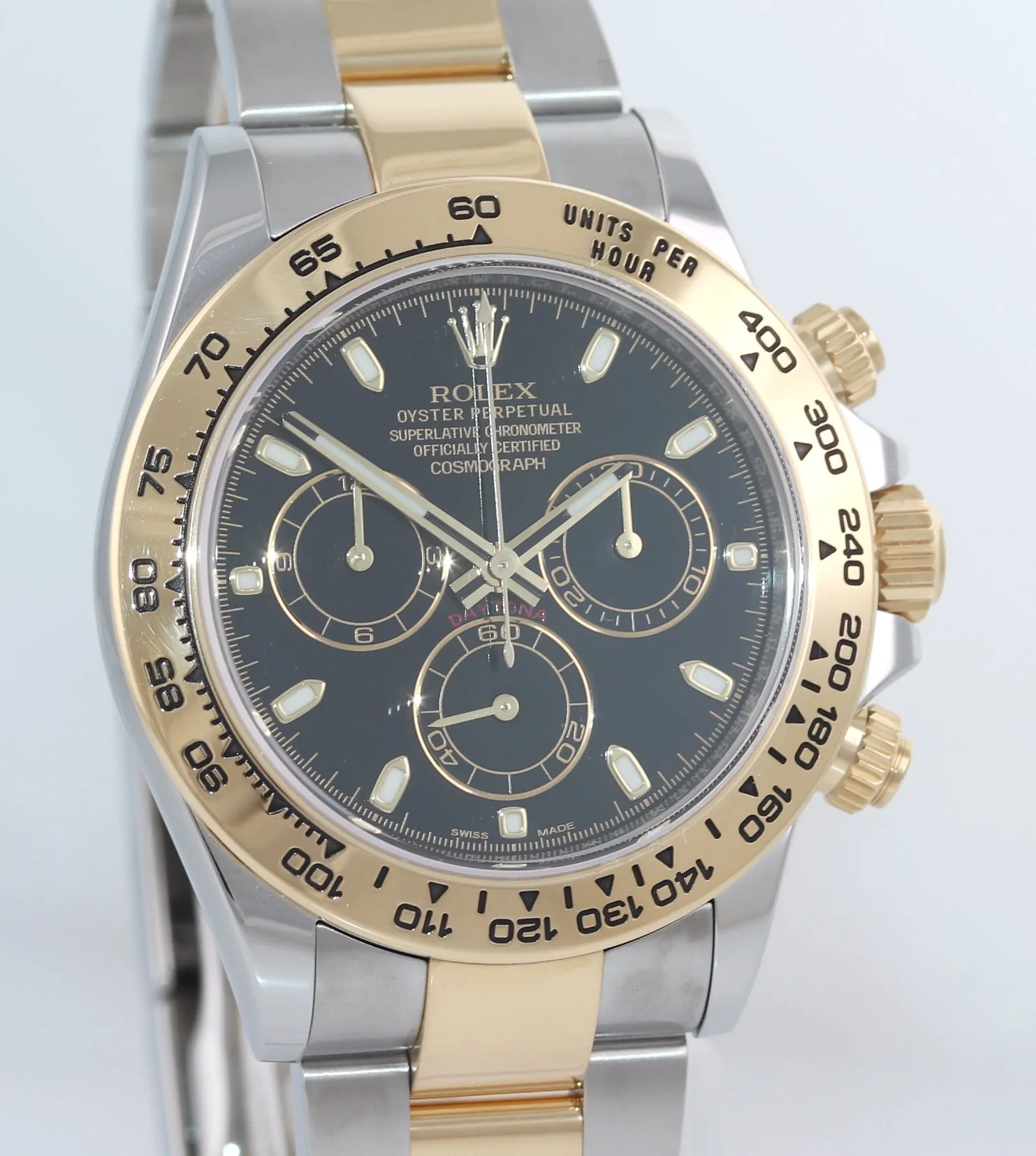 2019 PAPERS Rolex Daytona Cosmograph 116503 Black Two Tone Steel Gold Watch Box