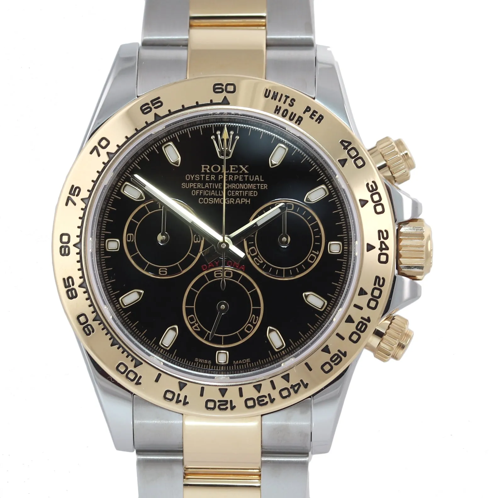 2019 PAPERS Rolex Daytona Cosmograph 116503 Black Two Tone Steel Gold Watch Box