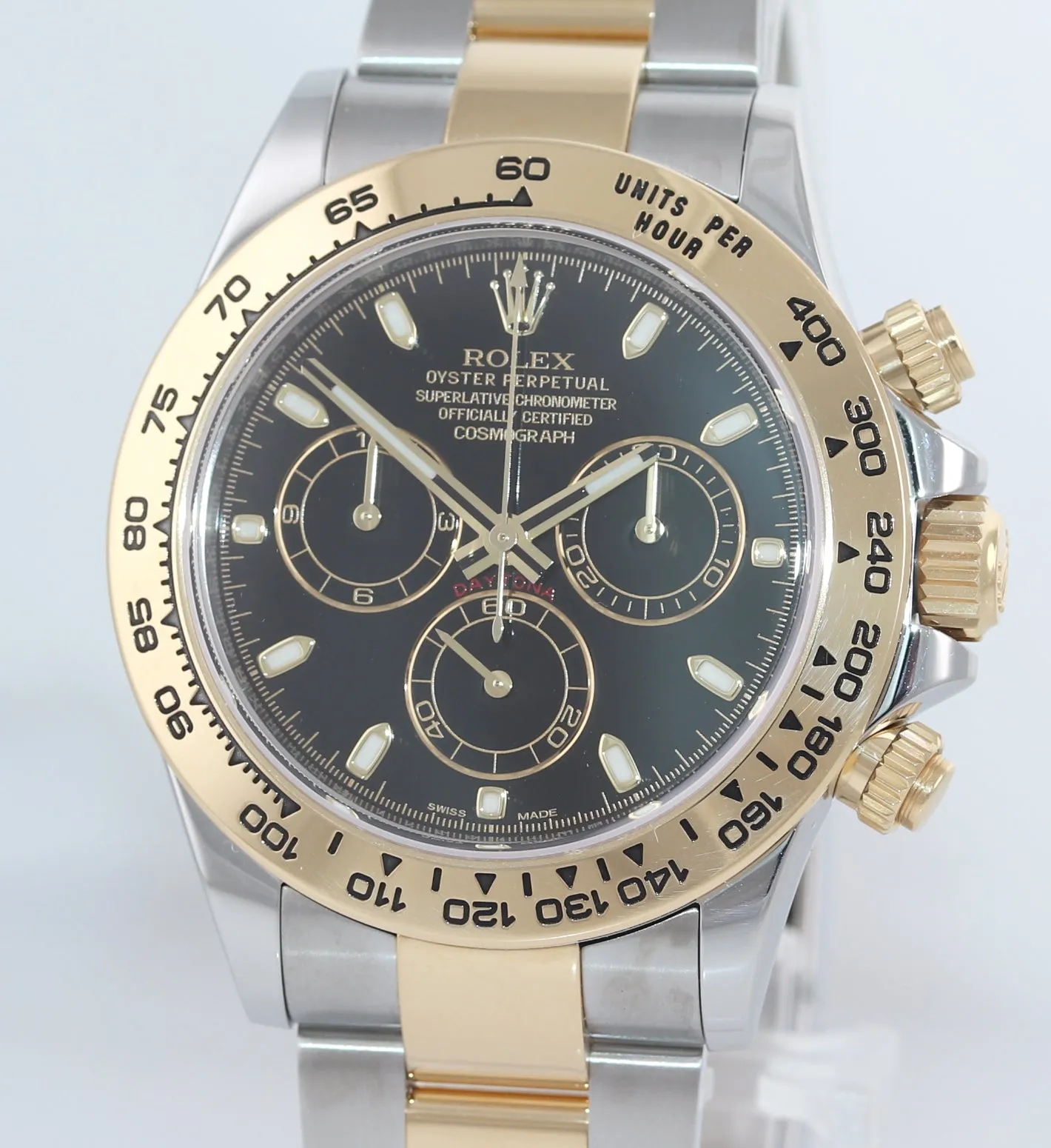 2019 PAPERS Rolex Daytona Cosmograph 116503 Black Two Tone Steel Gold Watch Box