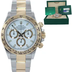 2019 PAPERS Rolex Daytona Two Tone Steel 18k Yellow Gold White 116503 Watch Box