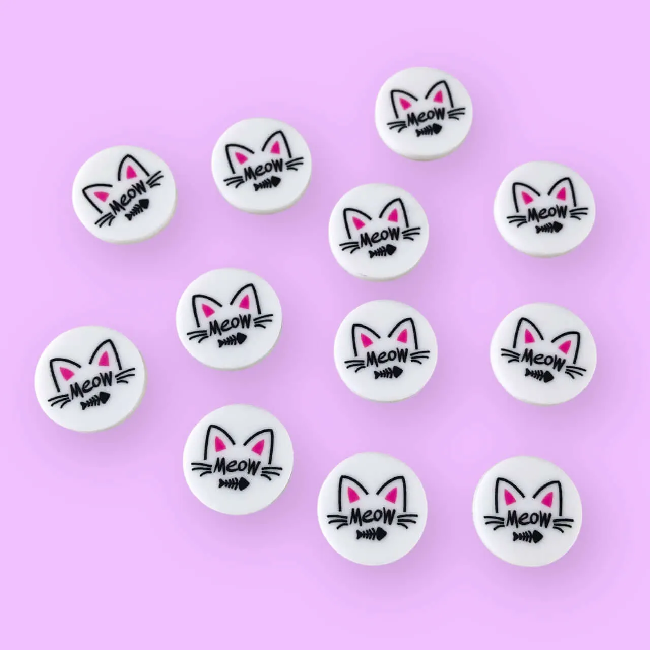 20mm Team Meow - 6 Pair Set