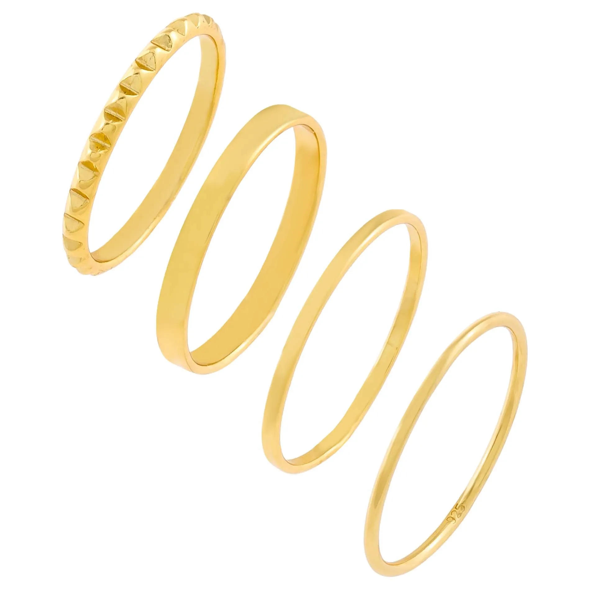4 Piece Solid Band Set