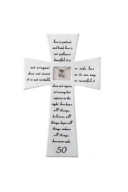 50th Anniversary Wall Cross - LI40177