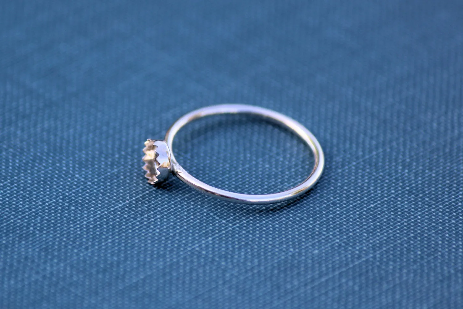 5mm Serrated Bezel Ring blank