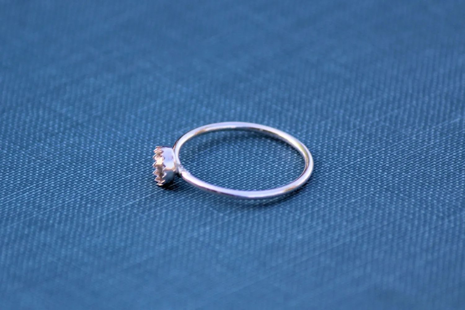 5mm Serrated Bezel Ring blank