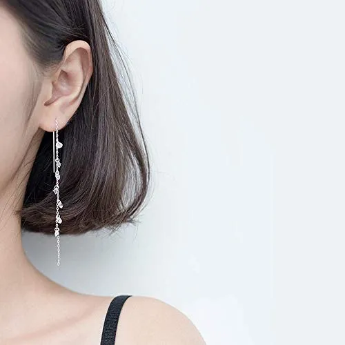 925 Sterling Silver Tassel Drop Earrings