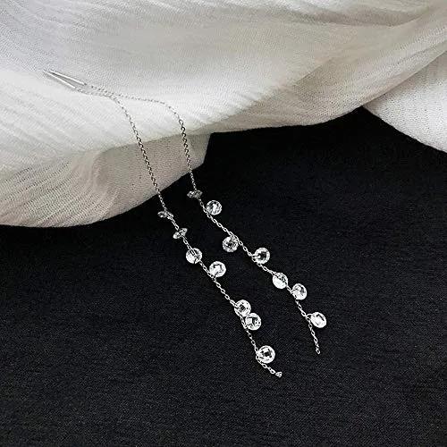 925 Sterling Silver Tassel Drop Earrings