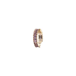 Adjustable Lilac Rhinestone Ring