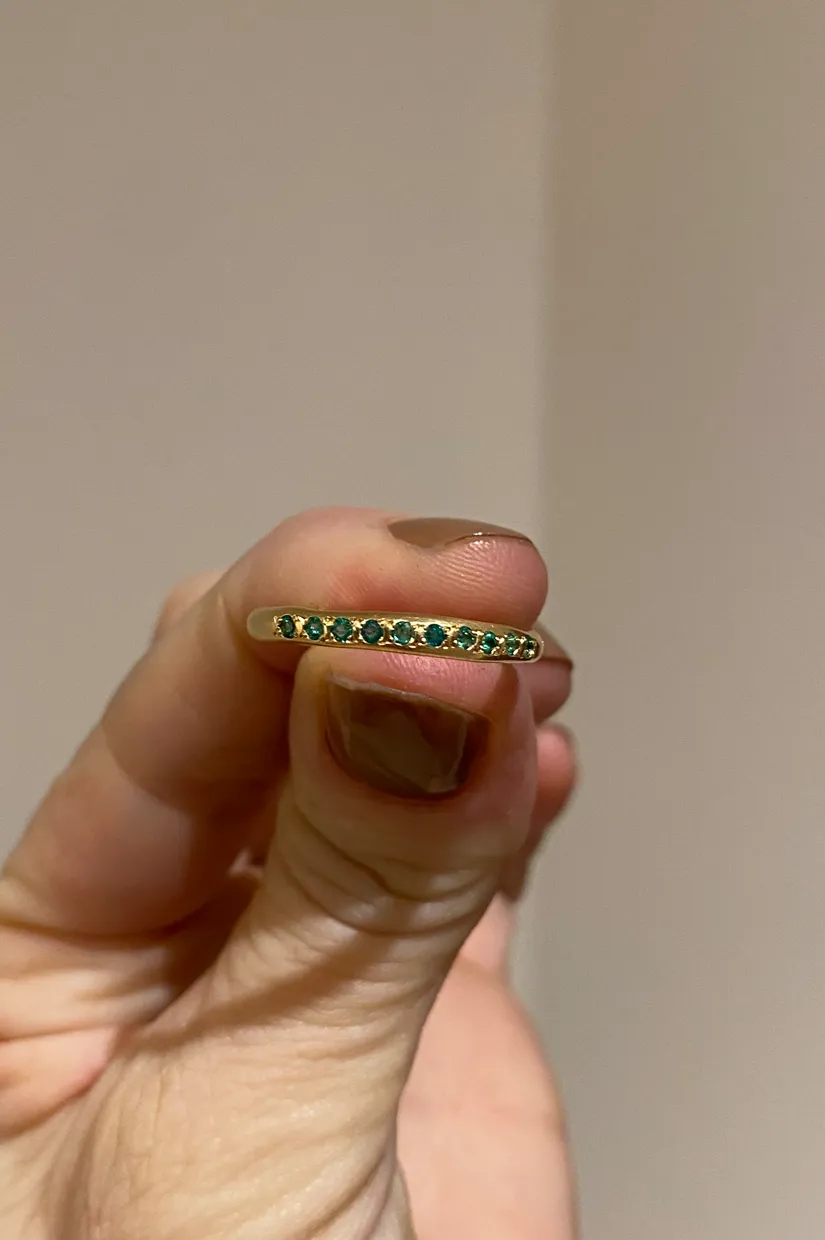 Alexandra Dodds Atlas Ring - 18ct Natural Emerald