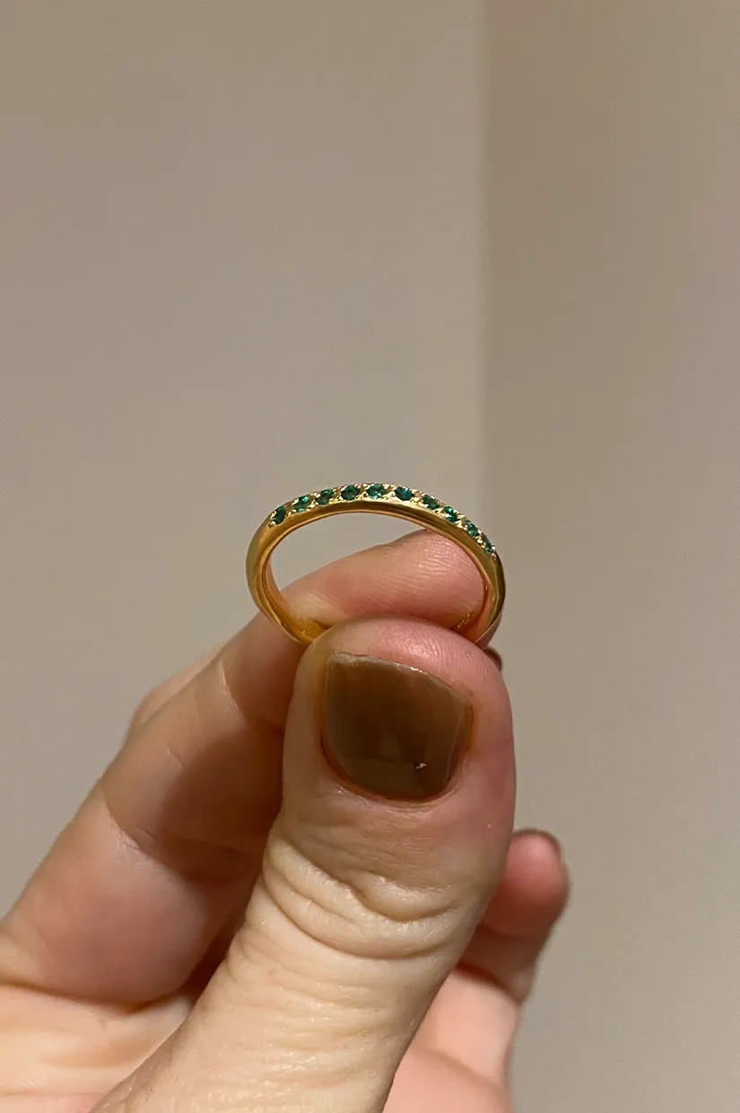 Alexandra Dodds Atlas Ring - 18ct Natural Emerald