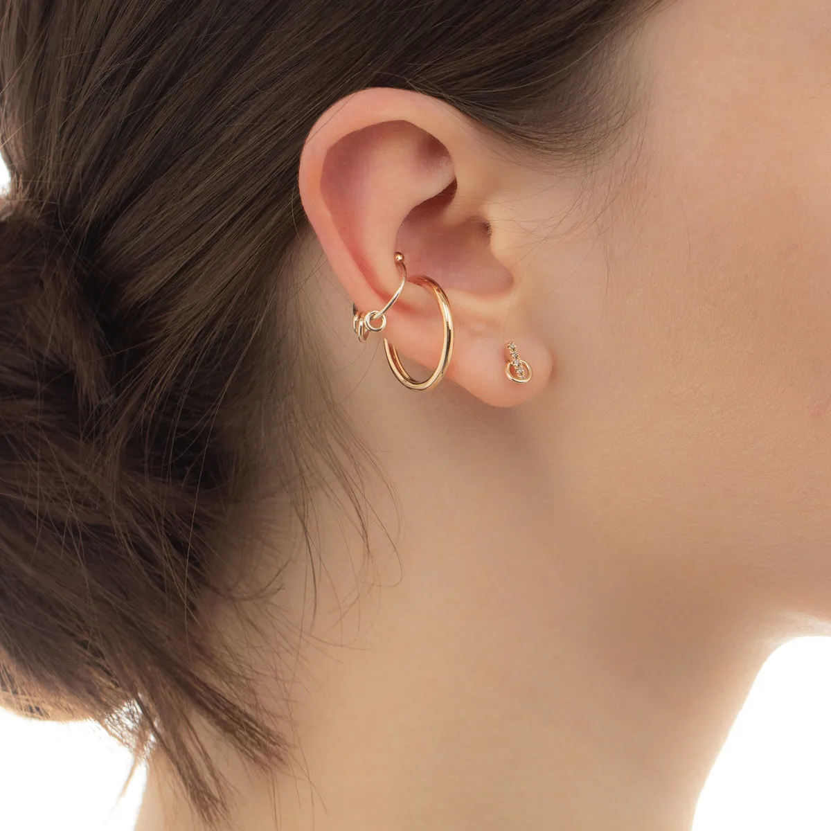 ALL ABOUT BASICS 3 Circles Ear Cuff