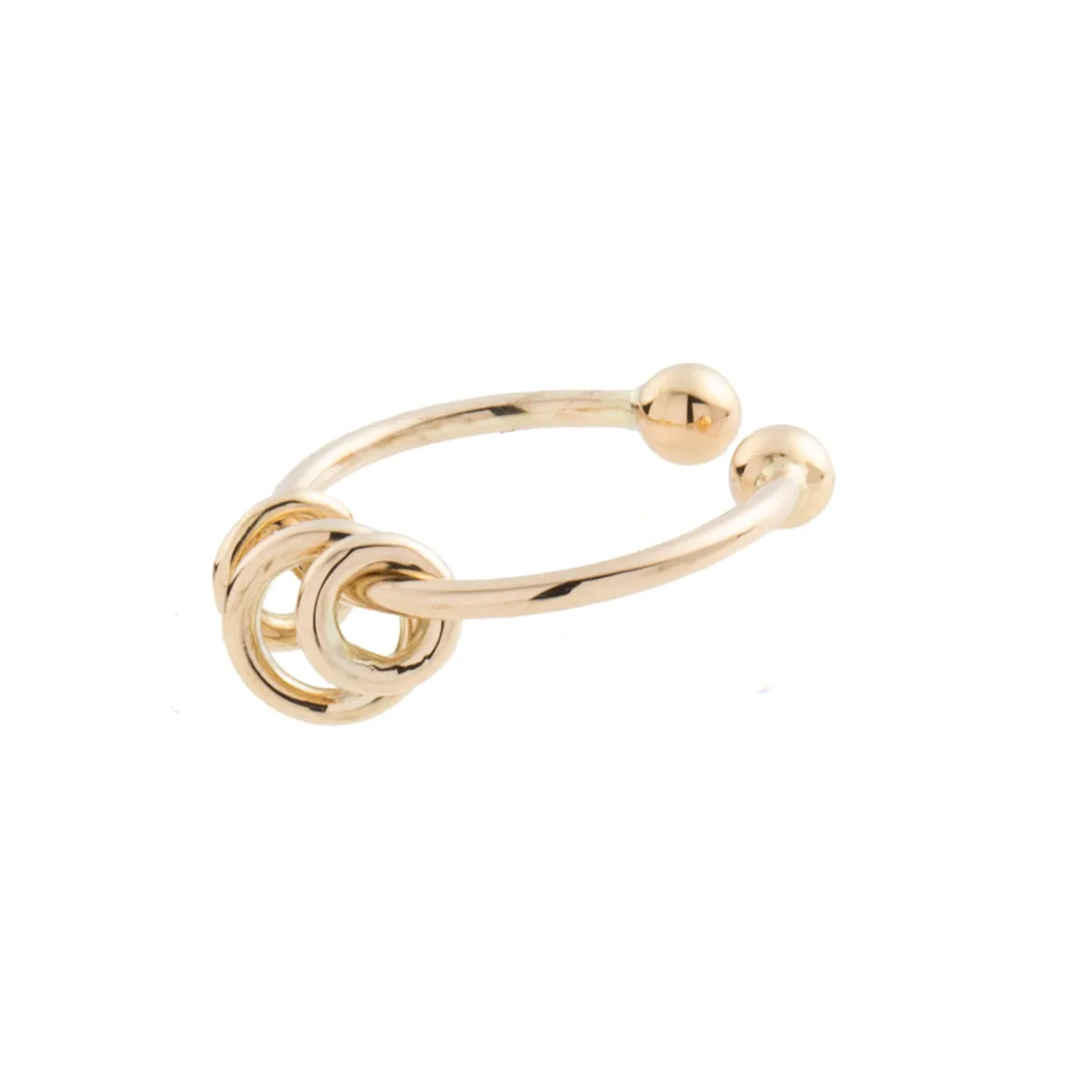 ALL ABOUT BASICS 3 Circles Ear Cuff