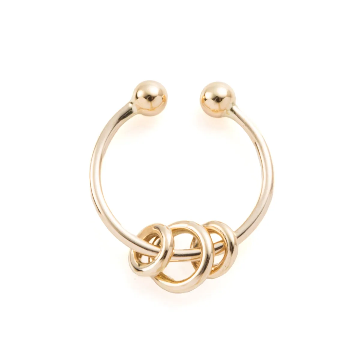 ALL ABOUT BASICS 3 Circles Ear Cuff
