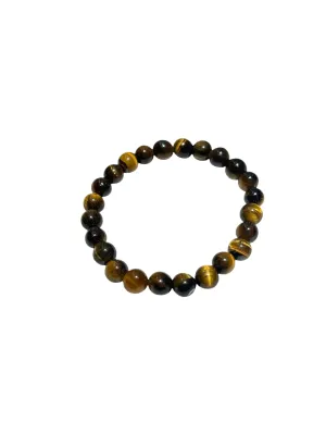 ALPHA BY FRANCO - Stone bracelet - Glossy Tiger Eye 8mm