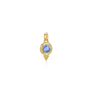Amulet 18K Yellow Gold Lolite & Diamond Pendant