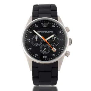 Analogue Silicon Black Wrist Watch