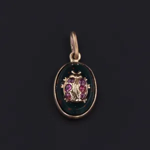 Antique Ladybug Charm | Pin Conversion