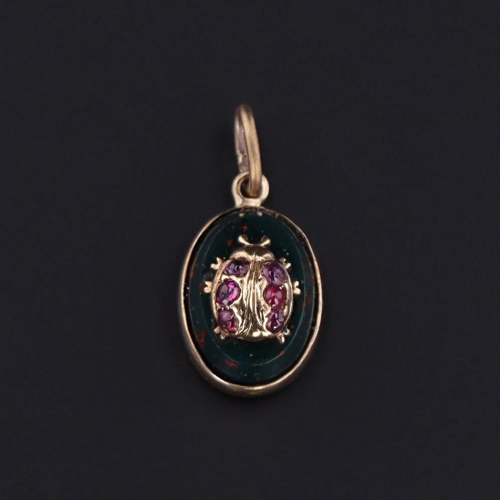 Antique Ladybug Charm | Pin Conversion