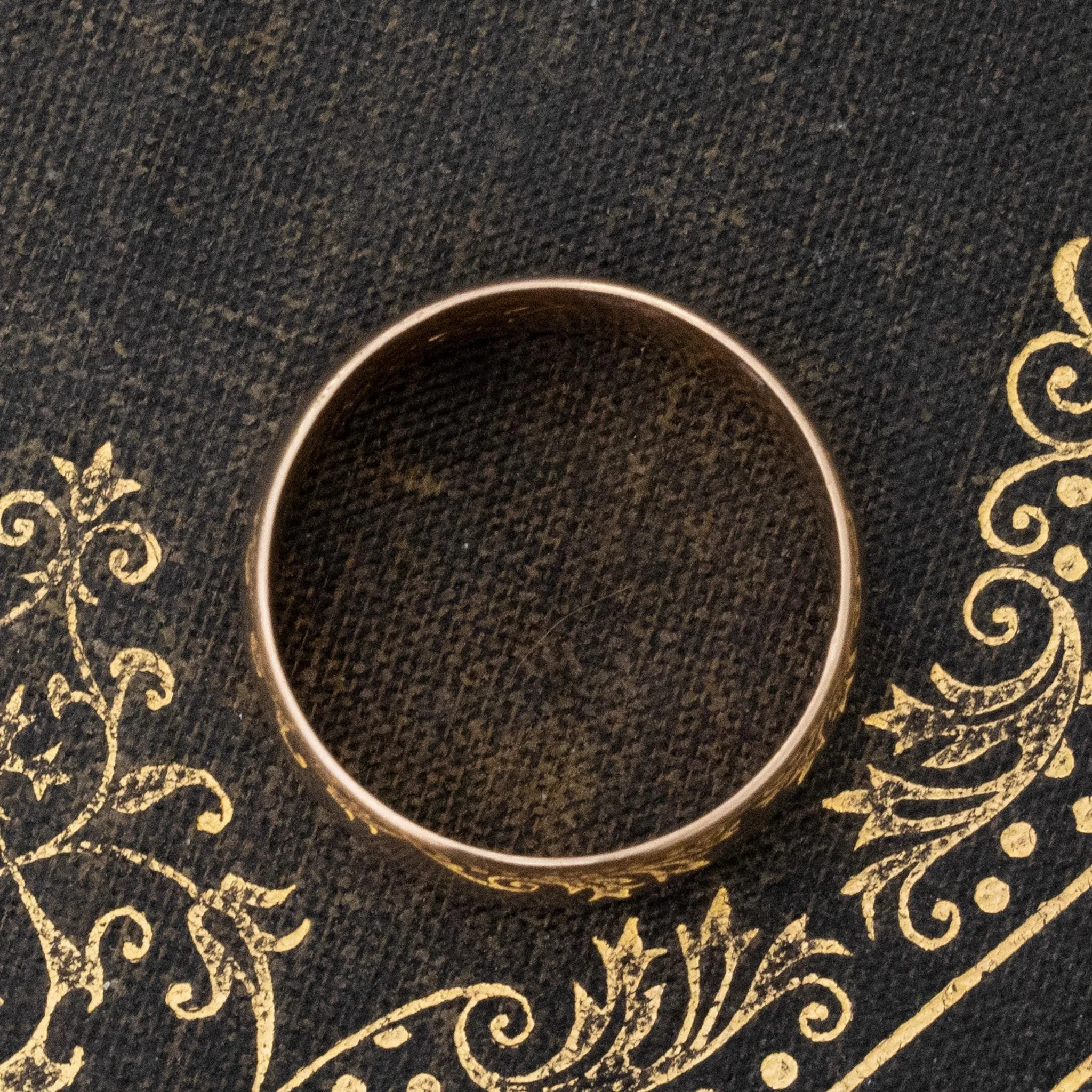 Antique Wide Wedding Band, 8.3mm