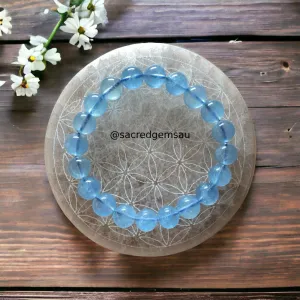 Aquamarine Bracelet High Grade 10mm