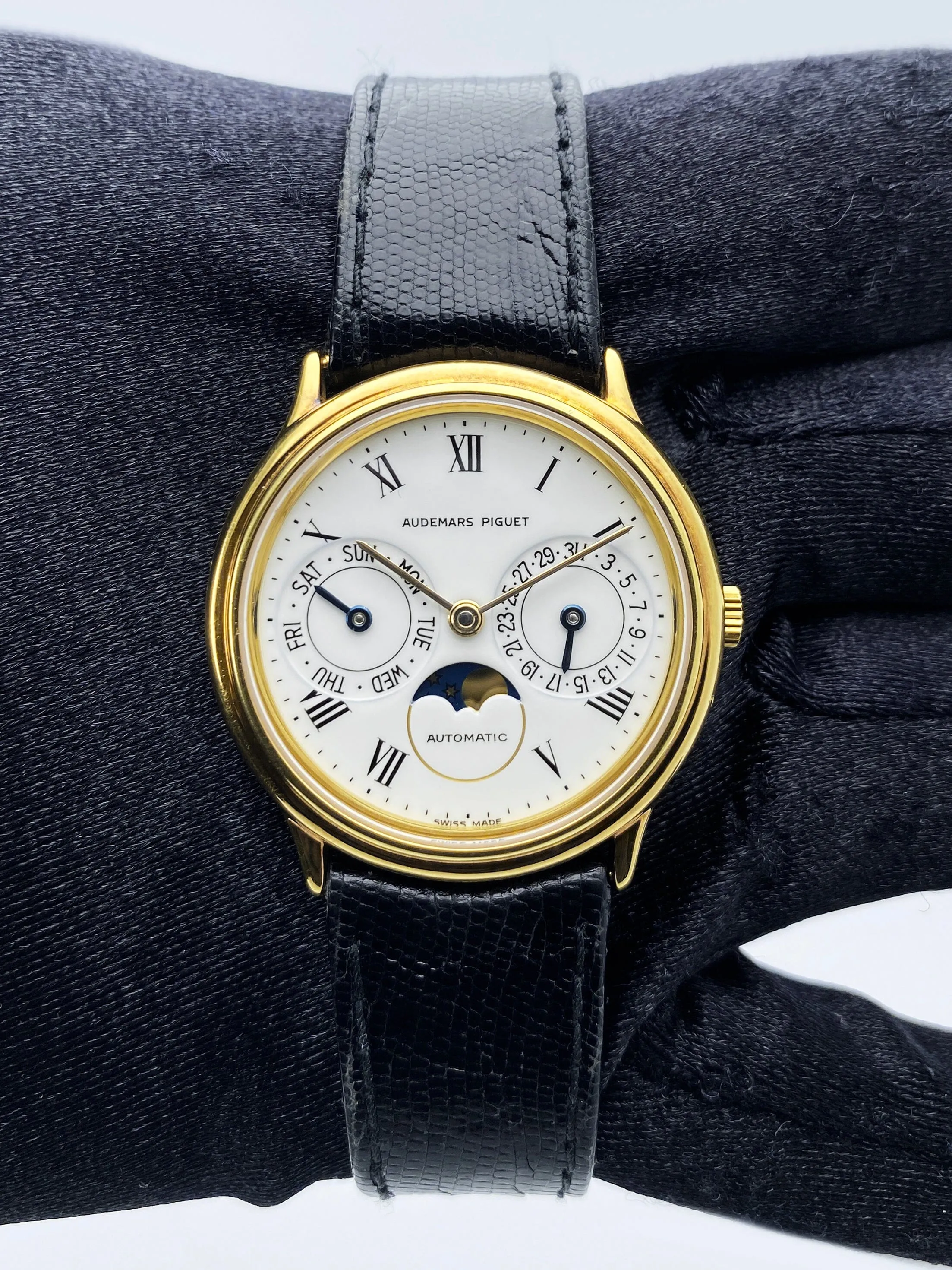 Audemars Piguet Moon Phase 18K Yellow Gold Mens Watch