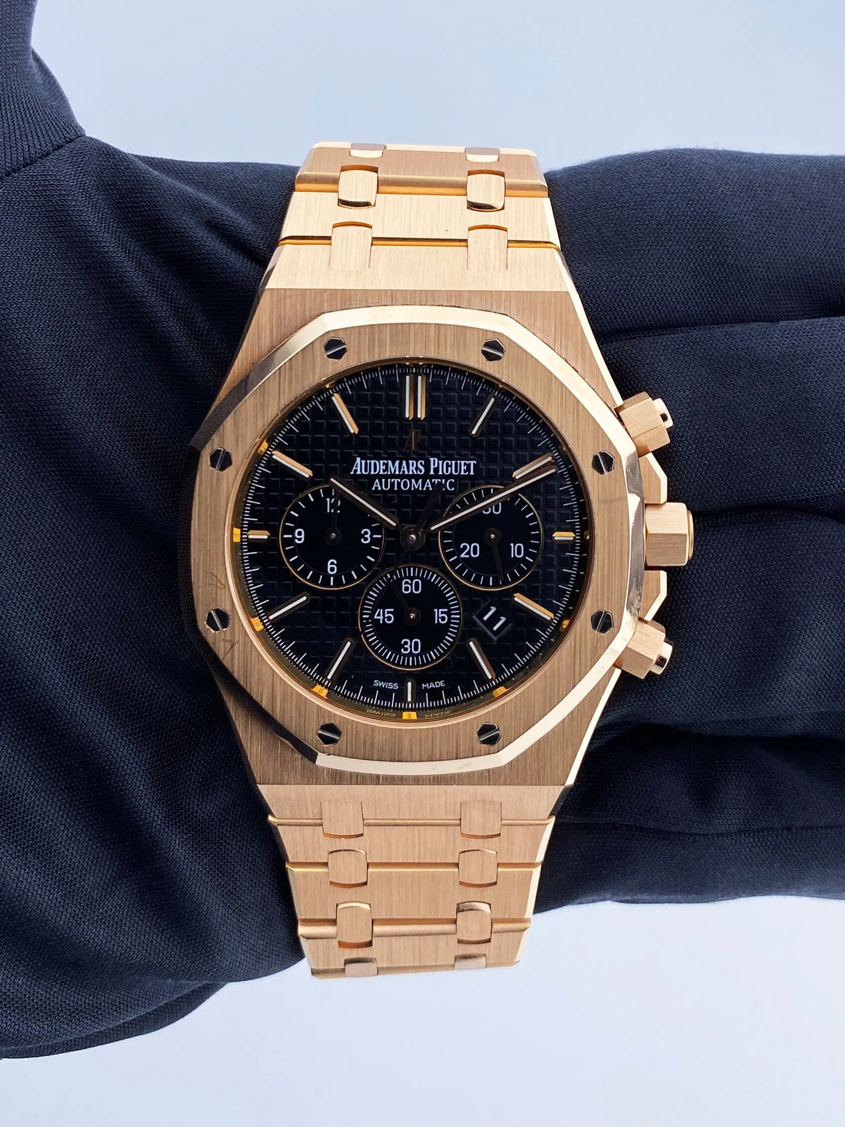 Audemars Piguet Royal Oak 26320OR 18K Rose Gold Chronograph Mens Watch