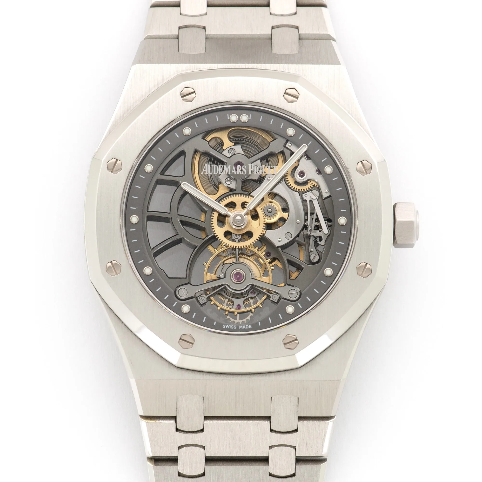 Audemars Piguet Royal Oak Platinum Skeletonized Tourbillon Watch Ref. 26511